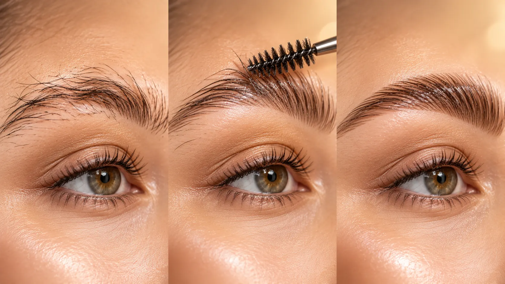 Illustration of brow lamination.